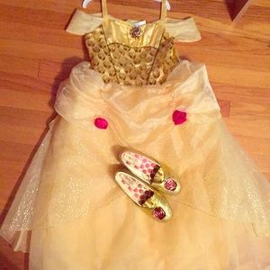 Girls Disney Belle Costume WORN ONCE